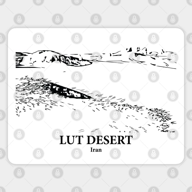 Lut Desert - Iran Magnet by Lakeric